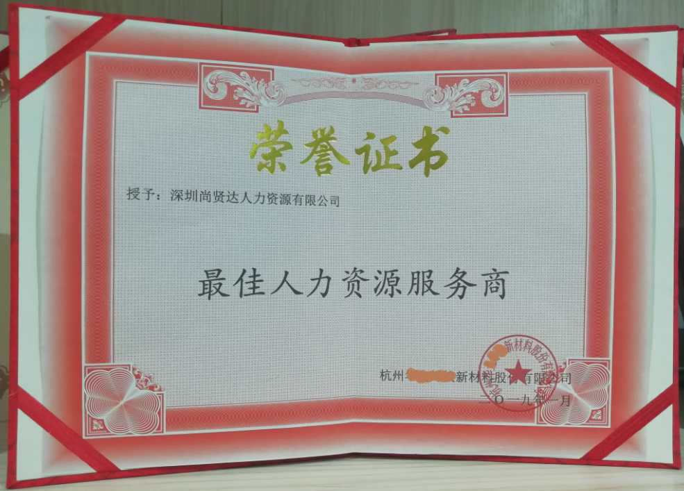 最佳人力资源服务商